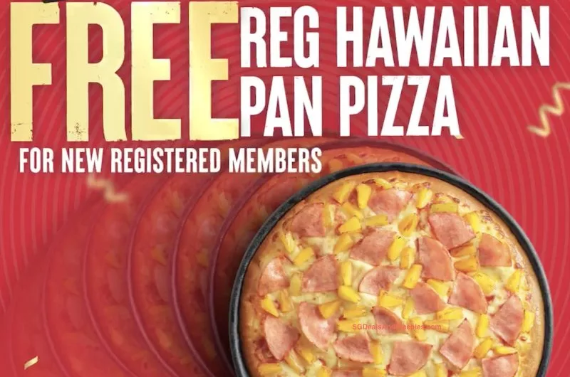 Pizza Hut Free Regular Hawaiian Pan Pizza Today!
