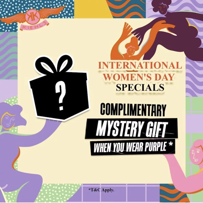 Complimentary Kiehl's Mystery Gift When You Wear Purple