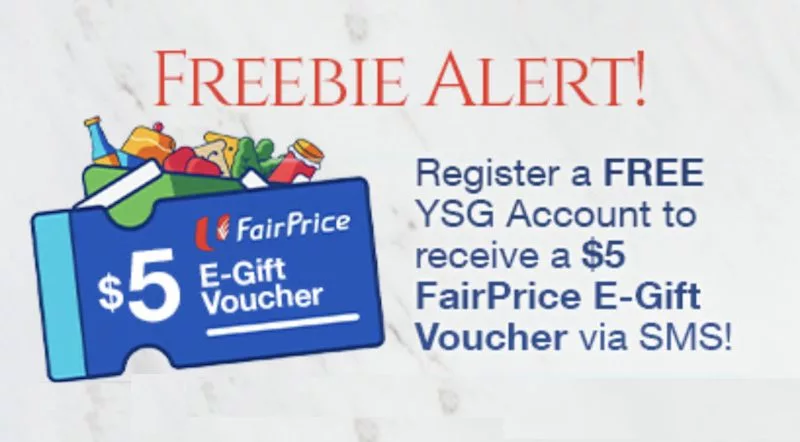 Free $5 NTUC FairPrice Voucher When You Register On YSG Marketplace