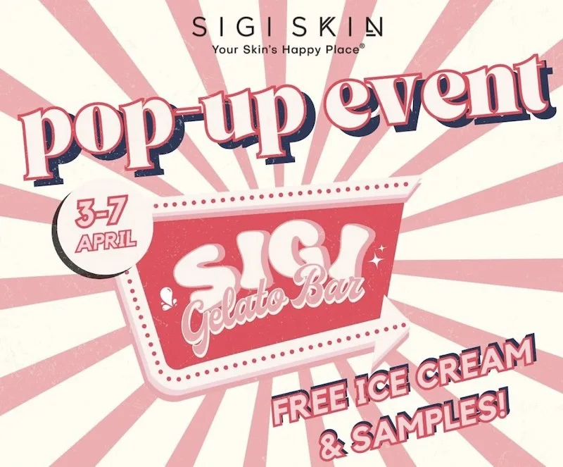 Free Ice Cream & Skincare Samples At Sigi Skin Gelato Bar Pop-Up