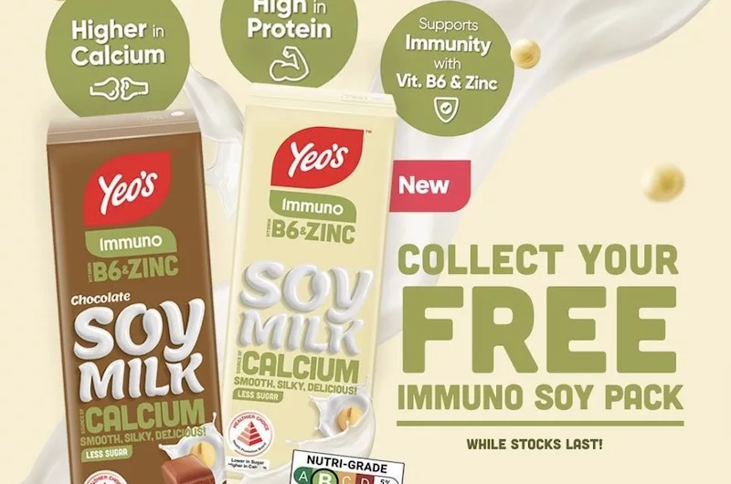 Free Yeo’s Immuno Soy Milk Packet Drink