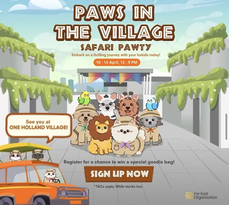 Free Goodie Bag Or Mystery Gift At Paws In The Village Safari Pawty